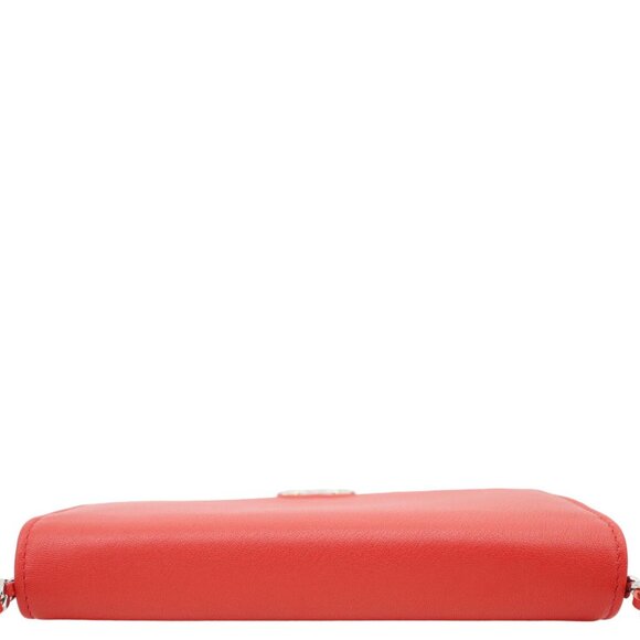 Chanel  Urban Companion Grained Calfskin Leather WOC Crossbody Bag Red - Picture 6 of 14